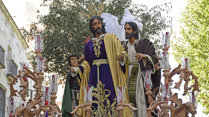 La imagen del Señor del Prendimiento en su procesión del Lunes Santo.